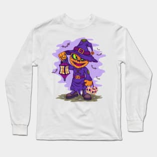 Cartoon Halloween Jack Long Sleeve T-Shirt